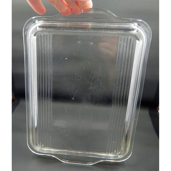 Pyrex Primary Yellow 503-B Refrigerator Dish 503-C Clear Ribbed Lid Handles - Picture 15 of 16